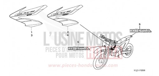 MARQUE (CRF80F4/CRF100F4) CRF100F4 de 2004